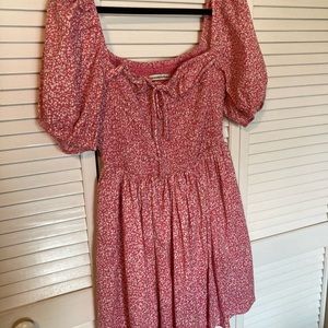 Abercrombie puff sleeve mini dress